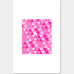 Abstract pink Posters and Art